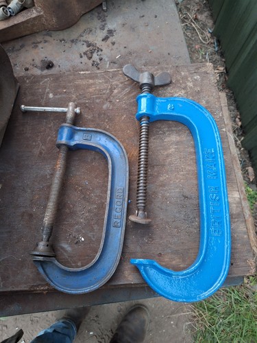 Old vintage record clamps - vintage, 6