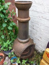 cast iron old chiminea