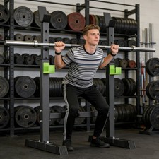 Adjustable barbell rack squat - adjustable,