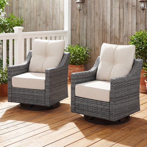 2pc outdoor wicker rocking - outdoor,