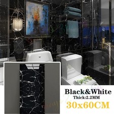 50PCS Self-Adhesive Marble Tiles Sticker Stick On Wall Floor Kitchen Bathroom