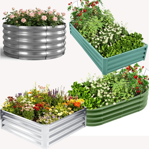 Galvanised steel raised - raised, garden