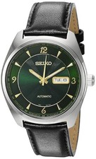 SEIKO RECRAFT Automatic Mens Watch Green Dial Herringbone Pattern SNKN69K1