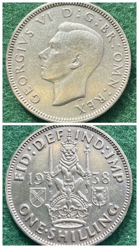 1938 scottish one shilling - scottish,