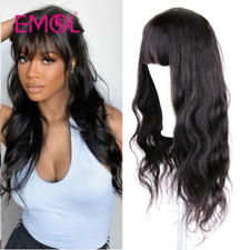 Human Hair Wig with Bang Body