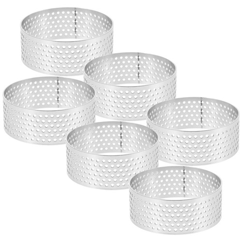 Pcs stainless cake rings - 6,