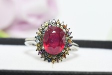 Natural Ruby &Sapphire Ring -