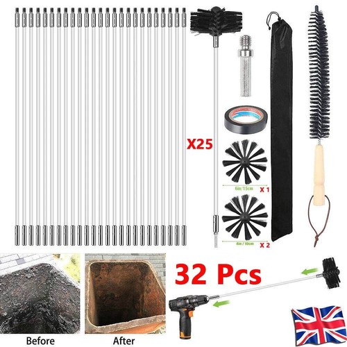 32x flexible chimney sweep set - 32x,