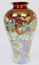 1920s A G Harley Jones Wilton Ware Vase With Fairyland Style Scenery FREEPOST