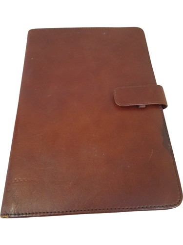 Leather diary organiser brown - diary,