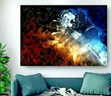 Elvis Presley Singing Cool DEEP FRAMED CANVAS WALL ART PICTURE or PAPER PRINT