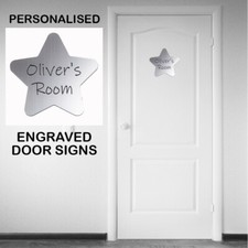 Personalised star door - star,