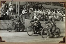 Antique vintage speedway race motorcycle J.A.P photograph original 30s 40s #45