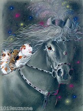 Horse guinea pig art - horse,