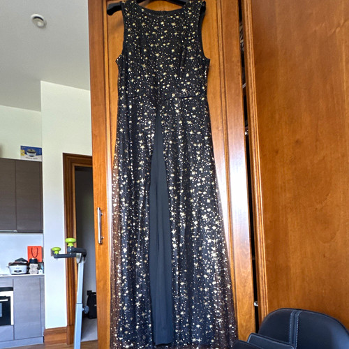 Women black gold - black, &