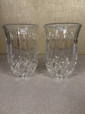 Pair 2 Gorham Glass Lady Anne