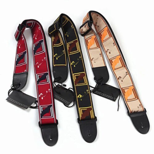 Embroidered guitar strap - guitar,