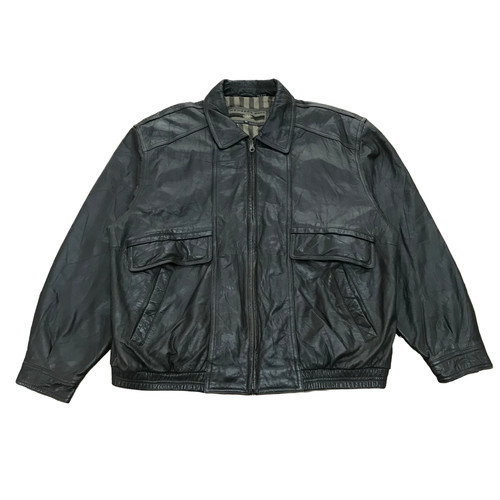 Leather flying jacket - leather,