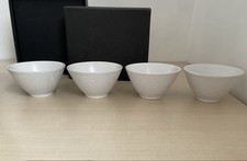 Matching set of 4 Steelite Optic individual white bowls – Tradewinds Tableware