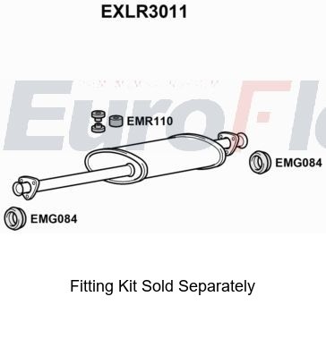 Rear muffler silencer insert - muffler,