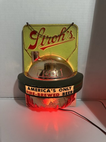 Vintage stroh beer light up - vintage,