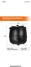 Hakka Soup Warmer Commercial, 10L Electric Kettle With Hinged Lid...