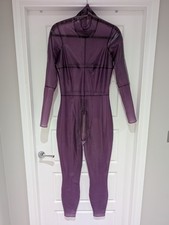 Libidex Women's Escapade Latex Catsuit  XXL Tall Translucent Lilac