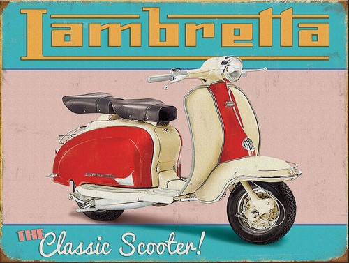 Lambretta retro metal vintage - lambretta,,