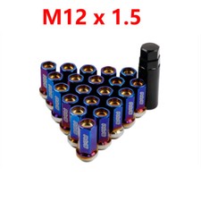 RAYS Racing Burnt Blue A7075 Aluminium Alloy Wheel Rims Lug Nuts Closed End