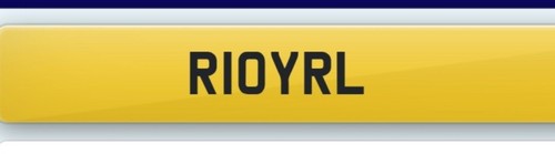 Personalised number plate - personalised,