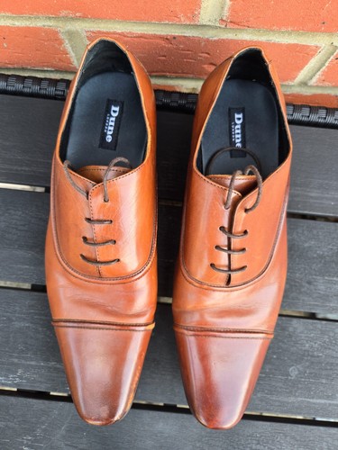 Dune london tan leather oxford - dune,