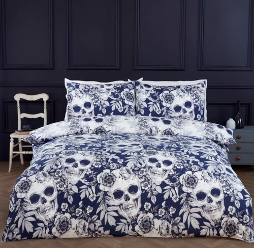 Halloween baroque skull duvet - halloween,