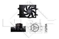 KGF Engine Cooling Fan Fits