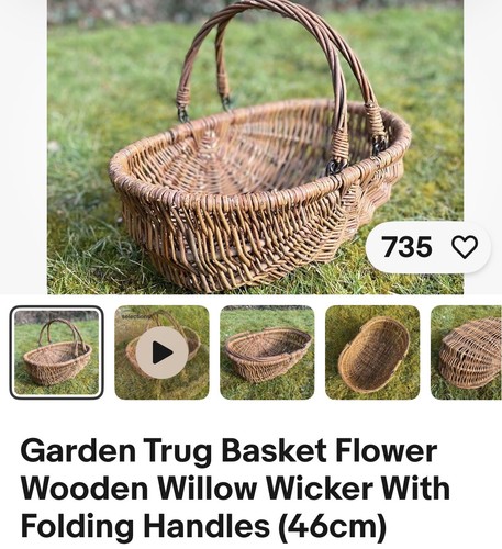 Garden trug basket flower - trug,
