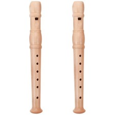 2 Count Wood Recorder Wooden