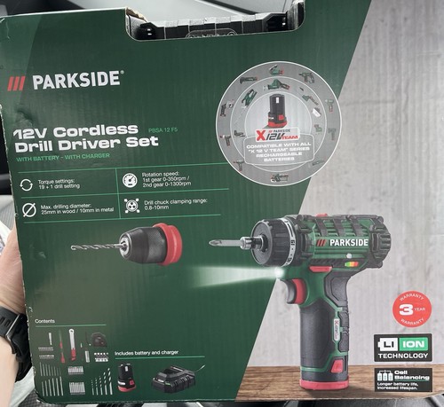 Parkside 12v cordless - cordless, drill