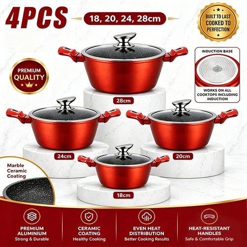 4pcs casserole set - set, lids