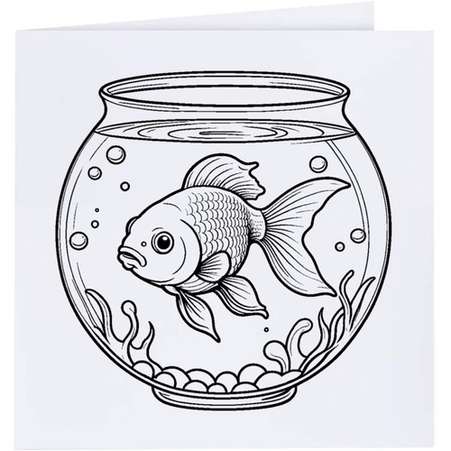 Goldfish fish bowl - in, bowl'