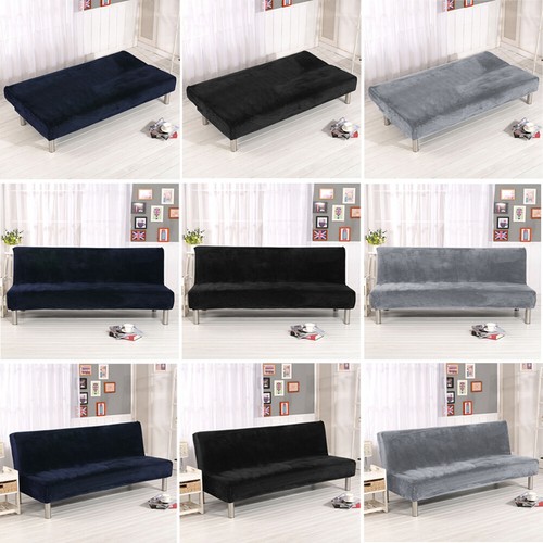 Stretch armless sofa bed - sofa, cover