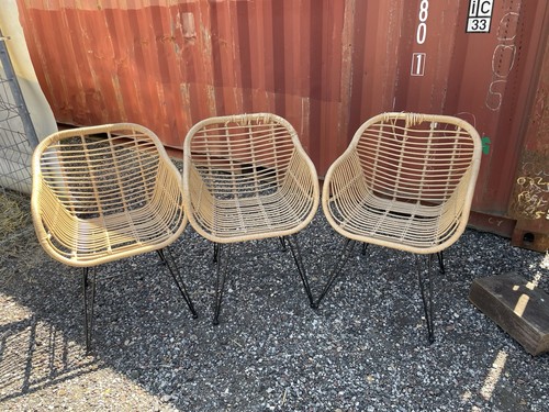 Wicker rattan armchair - /,
