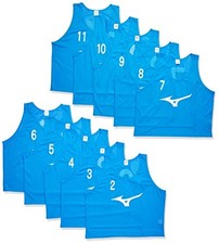 Mizuno Training Bibs Set of 10 Numbering Sleeveless Standard 32MH9011 Blue