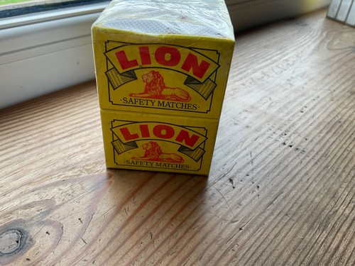 Lion safety match boxes - x,