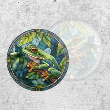 Stained Glass Style Green Tree