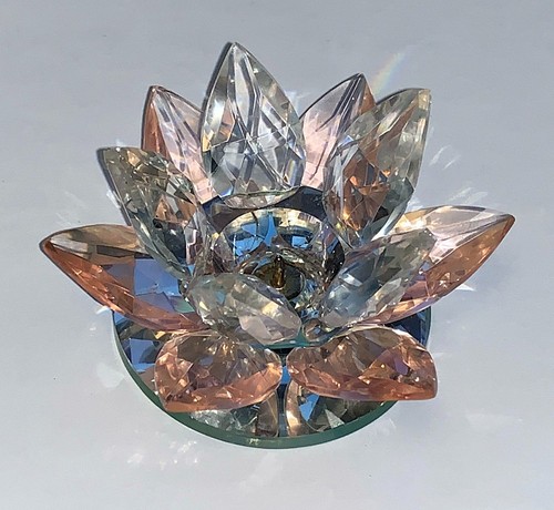 Pink balmoral crystal - crystal, glass