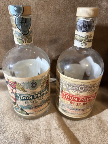Empty rum bottles don - rum,