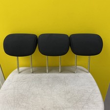 04-13 NISSAN NOTE REAR SEAT HEADREST HEAD REST X3 BLACK CLOTH