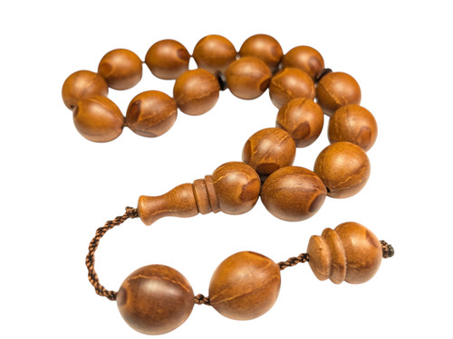 Juniper worry beads oval - juniper,
