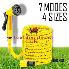 Extra Long Retractable Expandable Magic Garden Hose Pipe & Spray Gun 25-150FT