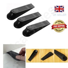 BLACK DOOR STOP JAM DOOR WEDGE
