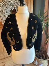 Fab black velvet bolero